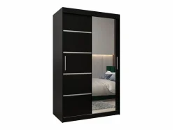 Abiks Möbel Armario|ARMARIO VERONA 2 DE PUERTAS CORREDERAS 200/120/62 2 puertas (negro/negro)