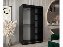 Abiks Möbel Armario|ARMARIO VERONA 2 DE PUERTAS CORREDERAS 200/120/62 2 puertas (negro/negro)