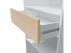 duehome Armario Vestidor Aura Blanco Artik (Blanco Mate) - Roble Canadian Color natural claro Hot