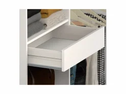 Armario vestidor Cloe acabado 200 CM (ALTO) X 200 CM (ANCHO) X 50 CM (FONDO) Blanco Discount