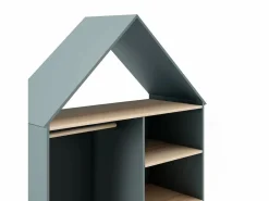 duehome Armario vestidor juvenil Misty Cloud Verde Salvia - Oak Soft Gris Best