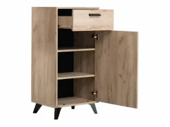 Mueble Perchero|Armario 53,5x192x35 cm Madera de roble gris Juego de pasillo de 5 piezas