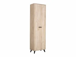 Mueble Perchero|Armario 53,5x192x35 cm Madera de roble gris Juego de pasillo de 5 piezas