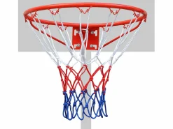 Aro de baloncesto de repuesto, para montaje en pared o puerta, acero resistente, red de nailon, (58 x 50 x 10 cm)^ Sale