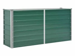 Arriate de jardín de acero galvanizado 160x40x77 cm^Clicnbuy