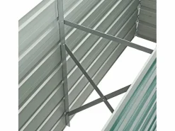 Arriate de jardín de acero galvanizado 160x40x77 cm^Clicnbuy