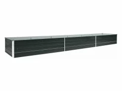 Clicnbuy Arriate de jardín de acero galvanizado antracita 480x80x45 cm Gris antracita Sale