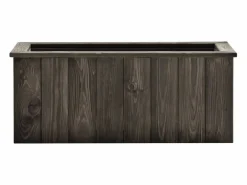 Clicnbuy Jardinera|Arriate de madera maciza de pino oscuro 74x32x30 cm
