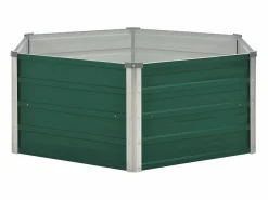 Arriate elevado acero galvanizado 129x129x46 cm^Clicnbuy Hot