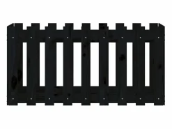 Arriate elevado jardín con valla madera pino 100x50x50cm^Clicnbuy Discount