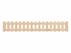 Arriate elevado jardín con valla madera maciza pino 200x30x30cm^Clicnbuy Sale
