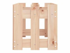 Clicnbuy Arriate elevado jardín con valla madera maciza pino 100x30x30cm Marru00f3n Clearance