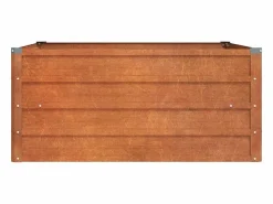 Clicnbuy Jardinera|Arriate oxidado de acero corten 100x100x45 cm