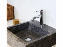 Essebagno Grifo|Art Deco Mezclador bajo de lavabo cromado