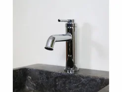 Essebagno Grifo|Art Deco Mezclador bajo de lavabo cromado
