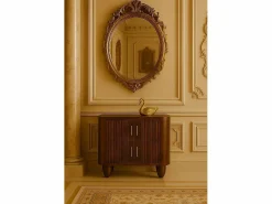 Artisan Furniture Madera maciza Mesita de noche Marlowe acanalada^ Sale