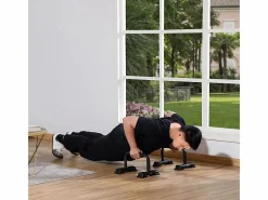 Asas de flexiones de acero antideslizantes para un entrenamiento efectivo, color (36x25x20 cm) Negro Online