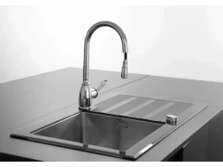 Ascott Mezclador para fregadero con ducha extraíble cromado^Essebagno Discount