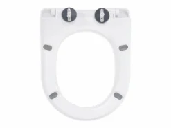 Helloshop26 Asiento de inodoro con cierre suave inodoro asiento de inodoro baño hogar restaurante tienda hotel 02_0002908 Blanco Clearance