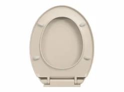 Helloshop26 Tapa De Inodoro|Asiento de inodoro con tapa de cierre suave ovalado color albaricoque 02_0002919