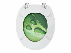 Asiento de inodoro con tapa MDF diseño de gotas de agua 02_0002929^Helloshop26