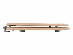 Helloshop26 Asiento de inodoro con tapa diseño MDF estilo bambú 02_0002897 Marru00f3n New