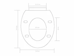 Helloshop26 Tapa De Inodoro|Asiento de inodoro de cierre suave y liberación rápida 02_0002906
