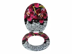 Asiento de inodoro de MDF con mecanismo de cierre suave color rojo bonito 19_0000712^Helloshop26 Outlet