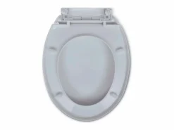 Helloshop26 Asiento de inodoro ovalado de cierre suave 02_0002889 Blanco Clearance