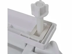 Helloshop26 Asiento de inodoro ovalado de cierre suave 02_0002889 Blanco Clearance