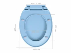 Helloshop26 Tapa De Inodoro|Asiento de inodoro ovalado de cierre suave 02_0002924