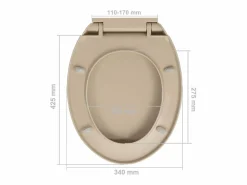 Helloshop26 Tapa De Inodoro|Asiento de inodoro ovalado con tapa de cierre suave 02_0002921
