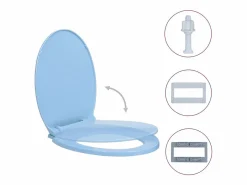 Helloshop26 Tapa De Inodoro|Asiento de inodoro ovalado de cierre suave 02_0002923