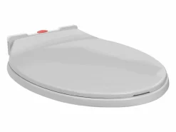 Asiento de inodoro ovalado claro con cierre suave 02_0002916^Helloshop26 Online