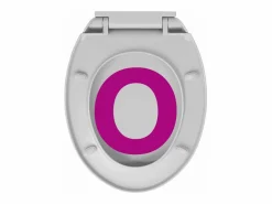 Asiento de inodoro ovalado claro con cierre suave 02_0002916^Helloshop26 Online