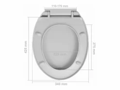 Asiento de inodoro ovalado claro con cierre suave 02_0002916^Helloshop26 Online