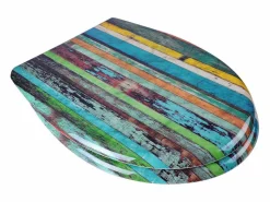 Helloshop26 Tapa De Inodoro|Asiento de inodoro retro de Duroplast con mecanismo de cierre suave y cierre rápido 19_0000713