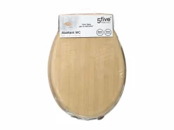Five Tapa De Inodoro|Asiento de WC de madera con efecto bambú
