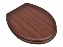Asientos de inodoro con tapa 2 piezas MDF marrón 02_0002946^Helloshop26 Best