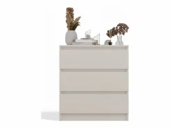 ASTER T3 - Cómoda de 3 cajones - Sala de estar de despacho dormitorio - 75x70x40 - Mueble de almacenaje - Estilo escandinavo^TOPESHOP Best