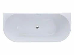 Shower & Design Bañera acrílica blanca de exenta, 200L, 149,5 x 75 x 58 cm, DIVINA Blanco Hot