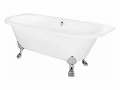 Rea Bañera Acrílica De Pared Korfu 170Cm White + Tapón De Bañera Blanco Discount