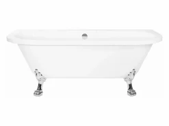 Rea Bañera Acrílica De Pared Korfu 170Cm White + Tapón De Bañera Blanco Discount