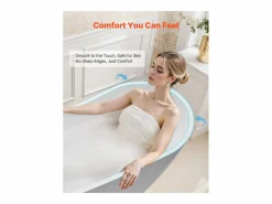 Bañera Autoportante SucceBuy en Acrílico, Bañera Isla Moderna y Elegante, 170x74 cm, Gran Capacidad 215 L, con Rebosadero y Desagüe en Níquel Cepillado^ Sale