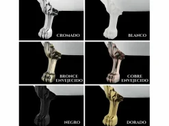 ROGIER & MOTHES Bañera Con Patas|Bañera con patas BALMAIN 161 cm patas LEÓN BRONCE ENVEJECIDO