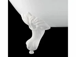 ROGIER & MOTHES Bañera con patas BALMAIN 161 cm patas ÁGUILA BLANCAS Blanco