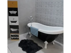 ROGIER & MOTHES Bañera con patas RICHMOND NEGRA 171 cm patas ÁGUILA DORADAS Negro / Dorado Outlet
