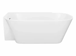 Shower & Design Bañera de esquina blanca - 225 L - acrílico - 160 x 78 x 58 cm - esquina izquierda - RIVASO Blanco Sale