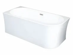 Shower & Design Bañera de esquina izquierda - 228 L - 170 x 75 x 59 cm - Blanca - Acrílico - PONTICOLA Blanco Hot