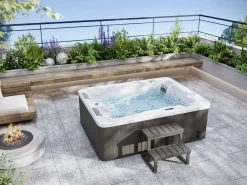 VOGUE SPA Bañera de hidromasaje 3 pl blanca - 65 jets - 200 x Prof. 160 x Alt. 80 cm - Sistema BALBOA - FIDJI V Blanco Hot